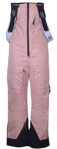 BACKA ECO Dámské lyžařské kalhoty s náprsenkou, Růžová