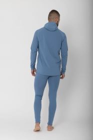 2117 of Sweden Undal pánská funkční mikina s kapucí, Dusty Blue (3)