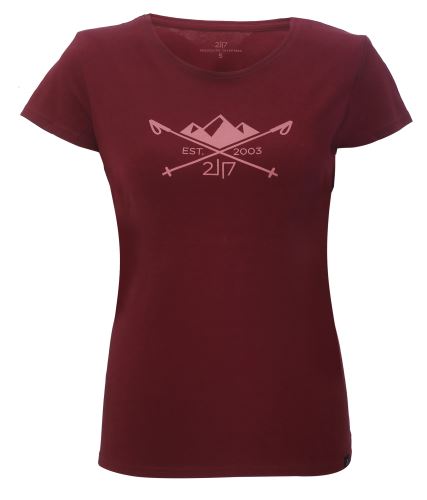 APELVIKEN - dámské  triko s krátkým rukávem - Wine red