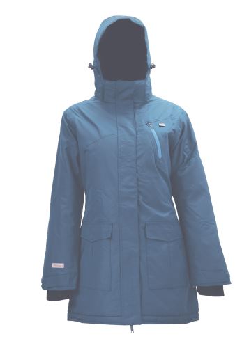 KIRUNA zimní membránový kabát, azurově modrá