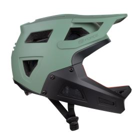 Force Drop Downhill cyklistická helma, Green/Black (1)