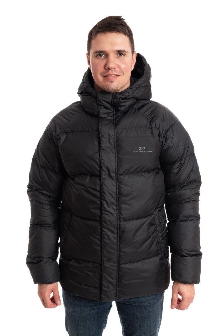 AXELSVIK - pánská zimní prošívaná bunda, černá