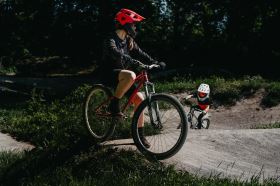 Force Drop Downhill cyklistická helma, Red/Black (5)