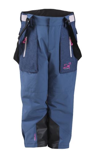 GÄLLIVARE - dívčí ECO lyžařské kalhoty - modré