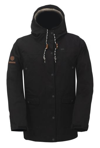 RÅSKOG - pánský zimní bavlněný kabát/ bunda, černá