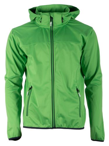GTS pánská 3L softshell bunda s kapucí, zelená