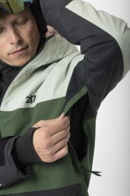 2117 of Sweden Sillerud unisex lyžařská bunda, Dusty Aqua (10)