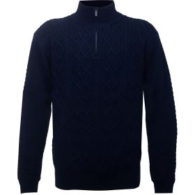 Marine pánský 1/2 zip svetr, Navy