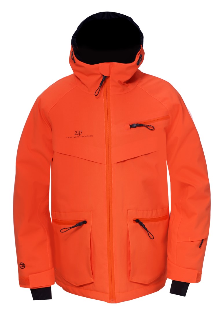 ISFALL - ECO dětská  2L lyžařská bunda, oranžová
