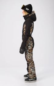 Rehall-Teddie-R- dámská softshellová lyžařská kombinéza, Leopard (3)