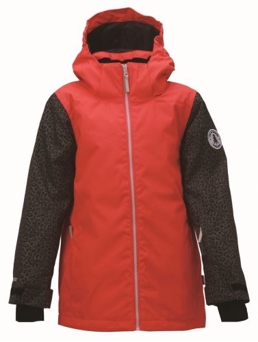 TÄLLBERG -dívčí zimní lyžařská bunda s odním. kapucí - růžová