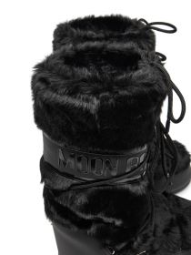 Moon Boot Icon Faux Fur dámské zimní boty, Black (4)