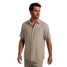 Marine pánská bavlněná košile, Taupe (1)