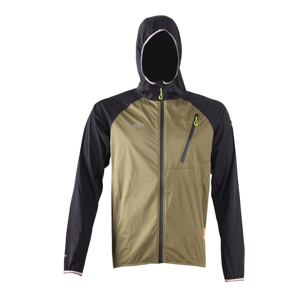 MEDELPLANA -pánská ECO softshellová bunda s kapucí kongo zelená
