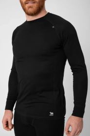 2117 of Sweden Ullanger pánské merino tričko s dlouhým rukávem, Black (6)