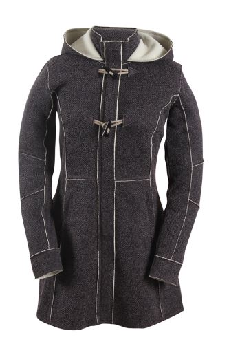 KVARNBACKEN -  dámský 3/4 kabát  ("wool-like") - šedý