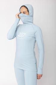 2117 of Sweden Undal dámská funkční mikina s kapucí, Ice Blue (5)