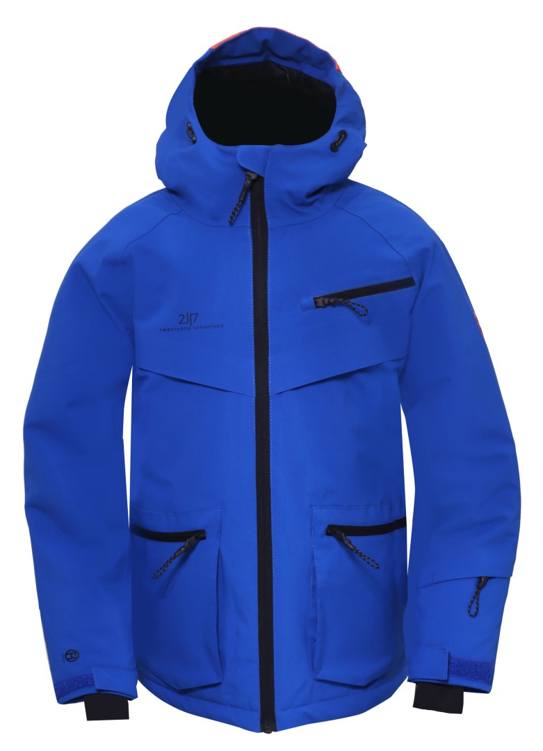 ISFALL - ECO Dětská lehká zateplená 2L lyžařská bunda - Blue
