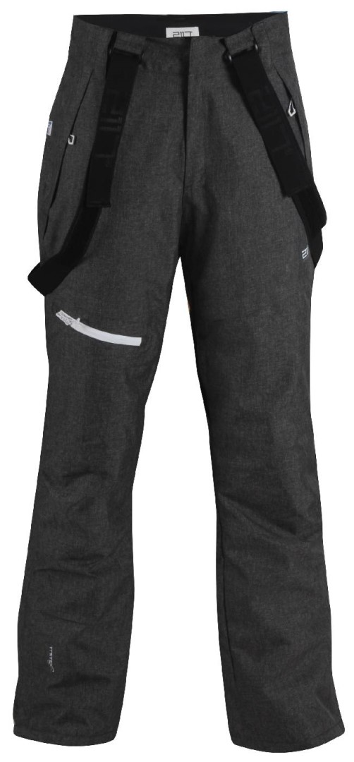 BORKAN - pánské lyžařské kalhoty - černé tkané
