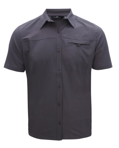 IGELFORS - Pánská outdoorová košile s krátkým rukávem - Dk grey