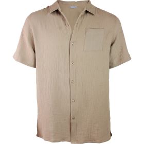 Marine pánská bavlněná košile, Taupe