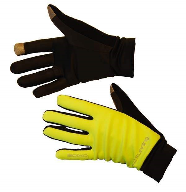 OXIDE - běžecké  rukavice - žluté