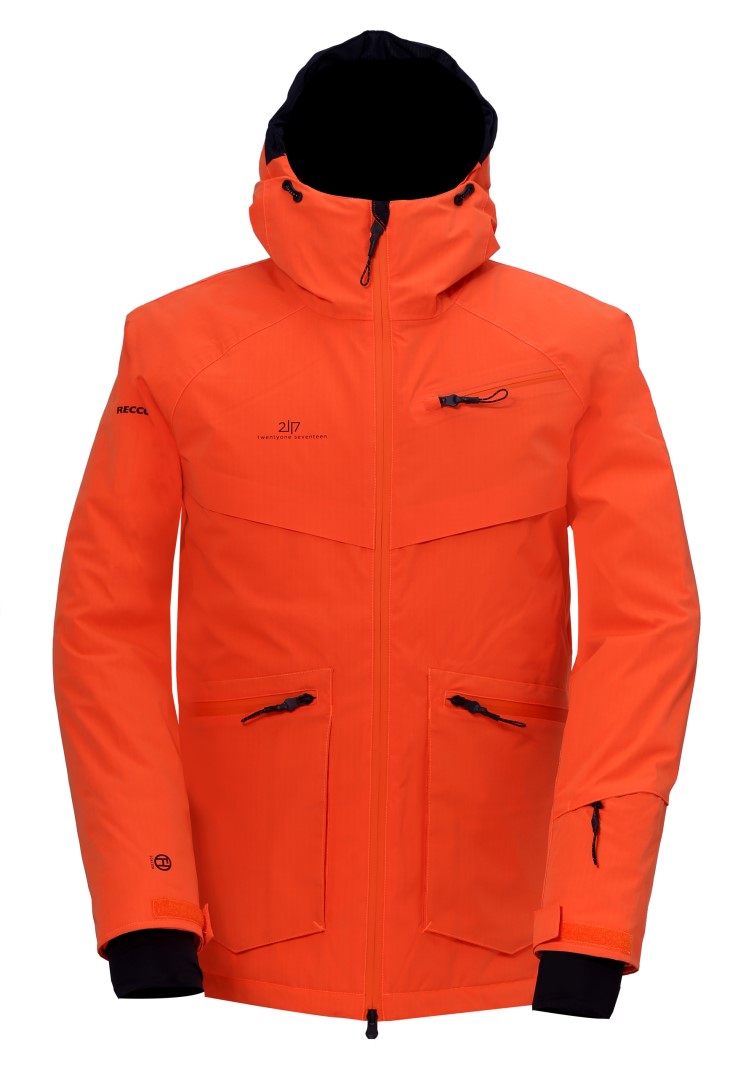 NYHEM - ECO pánská lyžařská bunda, oranžová