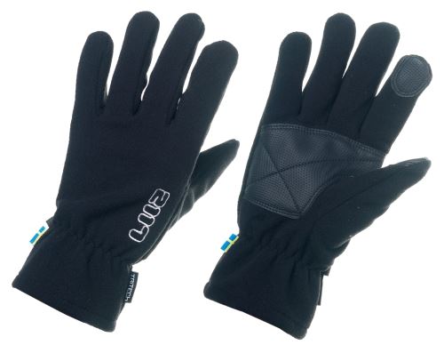 BORGA - unisex microfleecové rukavice - Black