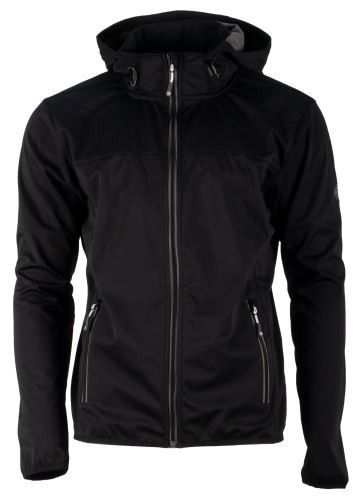 GTS pánská 3L softshell bunda s kapucí, černá