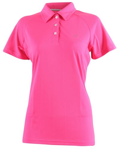 FRÖSAKER - dámské, funkční  POLO triko s kr. rukávem - růžové
