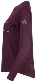 GTS214861L Rayon dámské tričko s dlouhým rukávem, Plum (2)