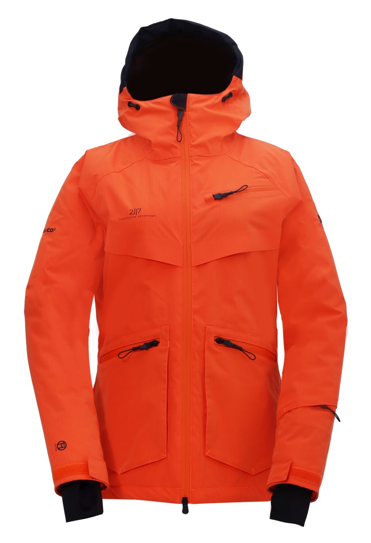 NYHEM - ECO dámská  lyžařská bunda, oranžová