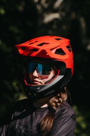 Force Drop Downhill cyklistická helma, Red/Black (6)