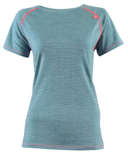 ULLERVAD - dámské merino tričko s krátkým rukávem, Petrol