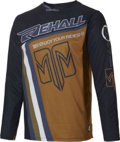 Rehall Mike-R pánské cyklo tričko s dlouhým rukávem, Black (1)