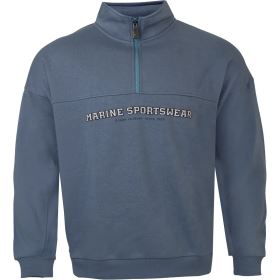 Marine pánská 1/2 zip mikina, Denim Marine pánská 1/2 zip mikina, Denim