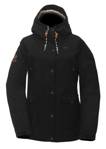 RÅSKOG - Dámský zimní bavlněný kabát/ bunda, černá