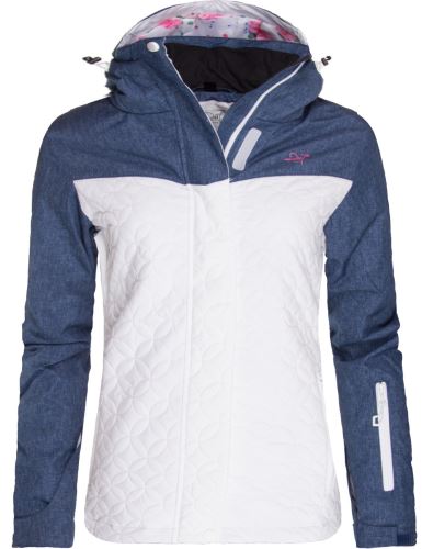 KANAN - dámská  lyžařská  bunda s kapucí  10/10 - modro - bílá