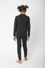 2117 of Sweden Pauki dětské merino kalhoty, Dark Grey Melange (2)