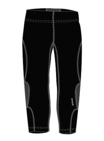 OXIDE - dámské elastické kalhoty 3/4 - černostříbrné