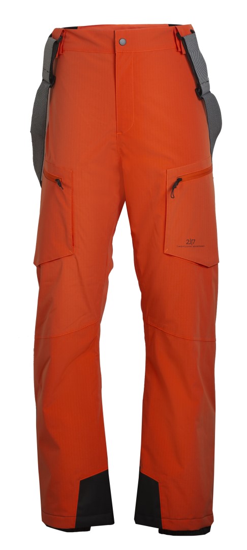 NYHEM - ECO pánské lyžařské kalhoty, oranžová