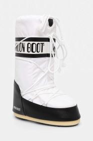 Moon Boot Icon Nylon dámské zimní boty, White Black (1)
