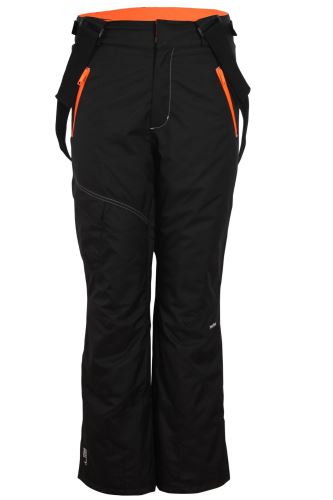 AMOT - pánské zateplené lyžařské kalhoty - černá tkaná