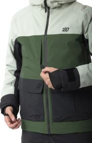 2117 of Sweden Sillerud unisex lyžařská bunda, Dusty Aqua (11)