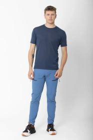 2117 of Sweden Almo pánské merino tričko, Navy (1)