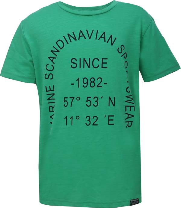 MARINE - Pánské triko s potiskem, Zelená