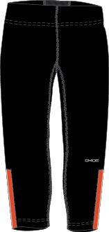 OXIDE - pánské elastické kalhoty 3/4 - černé