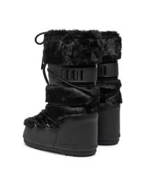 Moon Boot Icon Faux Fur dámské zimní boty, Black (2)