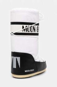 Moon Boot Icon Nylon dámské zimní boty, White Black (2)
